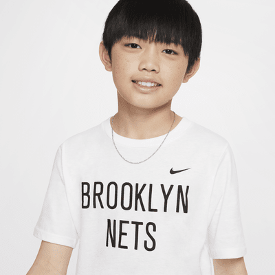 NBA-t-shirt Brooklyn Nets Nike för ungdom (killar)