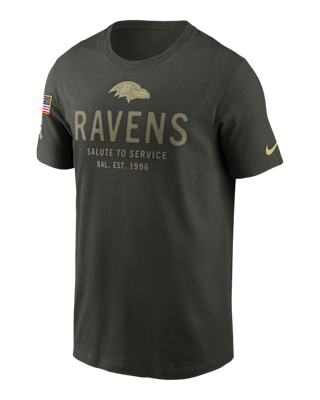 Мужская футболка Baltimore Ravens Salute to Service Sideline Primary Edge Nike Dri-FIT NFL