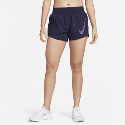 Nike Dri-FIT One Swoosh Women's Mid-Rise Brief-Lined Running Shorts