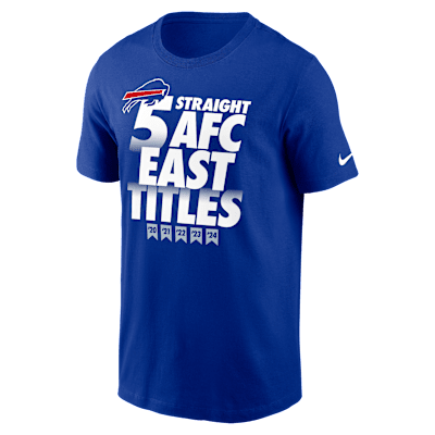 Buffalo Bills 4 Straight AFC East Titles Our Time Is Now Men's Nike NFL T-Shirt