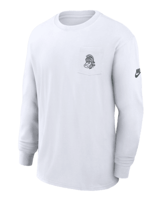 Мужская футболка Michigan State Spartans Legacy Max90 Pocket Nike College Long-Sleeve