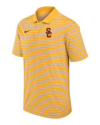 Мужские  USC Trojans Primetime Victory Striped Nike Dri-FIT College Polo