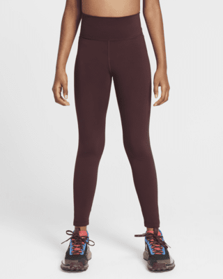 Подростковые тайтсы Nike One Big Kids' (Girls') Dri-FIT High-Waisted Leggings