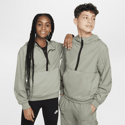 Nike Sportswear City Utility EasyOn fleecehoodie met halflange rits voor kids