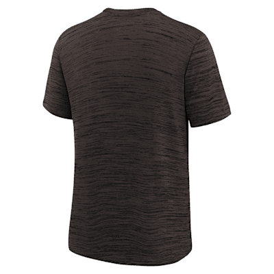 Playera Nike Dri-FIT de la NFL para niños talla grande Cleveland Browns Sideline Velocity