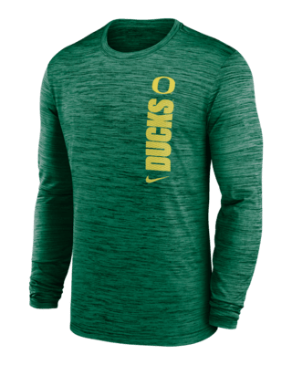 Мужская футболка Oregon Ducks Sideline Velocity Nike Dri-FIT College Long-Sleeve