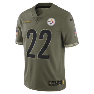 Nike Youth NFL Pittsburgh Steelers Salute to Service Jersey M Military #26  BELL