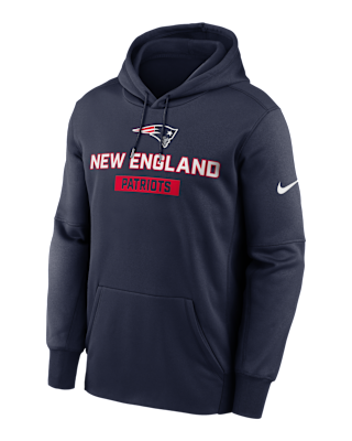 Мужское худи New England Patriots Toss Sweep Men’s Nike Therma NFL Pullover Hoodie