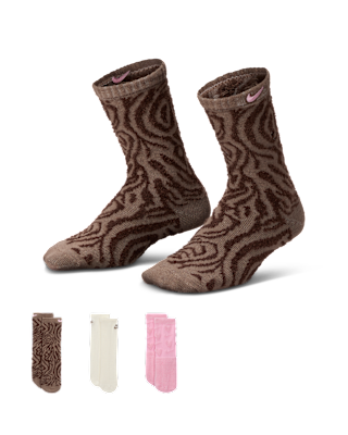 Детские носки Nike Wild Warmth Big Kids' Fashion Crew Socks (3 Pairs)