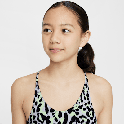 Nike Swim Conjunto de bikini con cordón delantero - Niña
