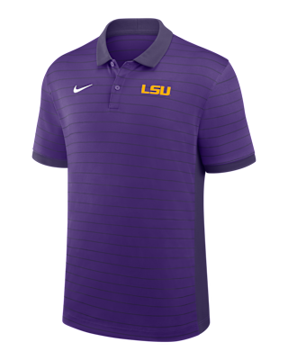 Мужские  LSU Sideline Victory Stripe Nike Dri-FIT College Polo