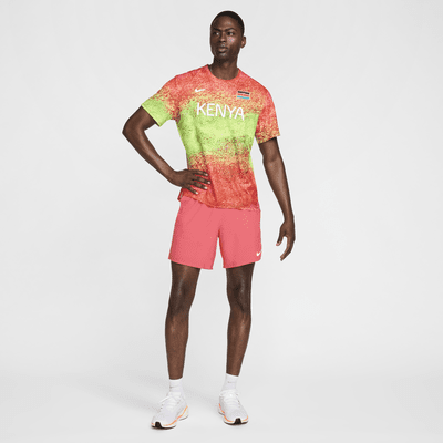 Haut de running à manches courtes Nike Dri-FIT Team Kenya Miler pour homme