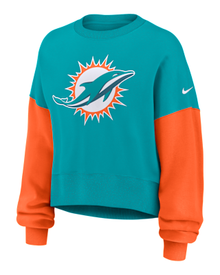 Женские  Miami Dolphins Nike NFL Pullover Crew