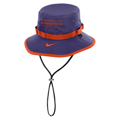 Gorro tipo pescador universitario Nike Dri-FIT para hombre Clemson Sideline Apex Gameday Boonie