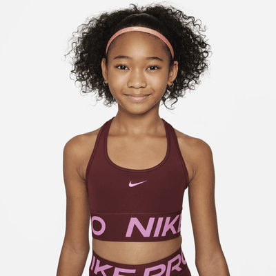 Nike Pro Swoosh Sport-BH für Mädchen