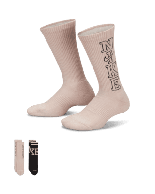 Unisex носки Nike Everyday Plus Cushioned Crew Training Socks (2 Pairs) для тренировок