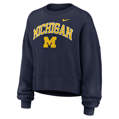 Michigan Phoenix Arch Women's Nike College Pullover Crew