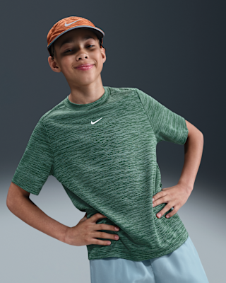 Детские шорты Nike Multi Big Kids' Dri-FIT Short-Sleeve Top