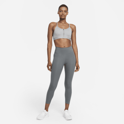 Nike Indy Zip-Front Bra deportivo con almohadillas de baja sujeción para mujer