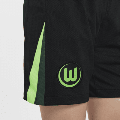 Primera y segunda equipación Stadium VfL Wolfsburgo 2024/25 Pantalón corto de fútbol de réplica Nike Dri-FIT - Niño/a