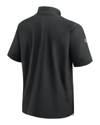 Men's Baltimore Ravens Nike Black Short Sleeve Pullover Hoodie