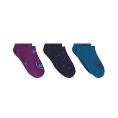 Nike Everyday Big Kids' Lightweight No-Show Socks (3 Pairs)