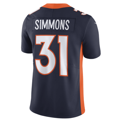 Justin Simmons Denver Broncos Men's Nike NFL Limited Jersey. Nike.com