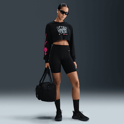 Playera de manga larga oversized cropped para mujer Nike