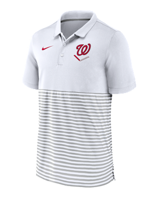 Мужские  Washington Nationals Home Plate Striped Nike MLB Polo