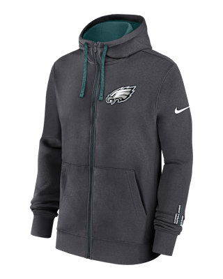 Мужское худи Philadelphia Eagles Playbook Page Club Nike NFL Full-Zip Hoodie