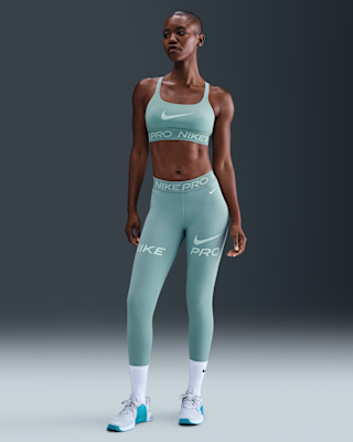 Женские тайтсы Nike Pro Mid-Rise 7/8 Mesh-Panel Graphic Leggings