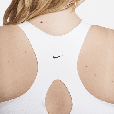 Nike Alpha gepolsterter Sport-BH mit Reißverschluss vorne und starkem Halt für Damen