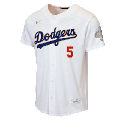 Freddie Freeman Los Angeles Dodgers 2025 World Series Champions Gold Series Big Kids' Nike MLB Replica Jersey from Nike - $135