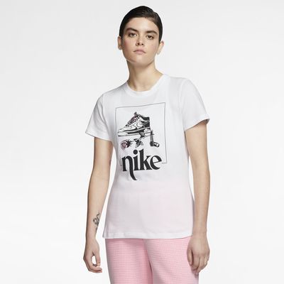 t shirt blanc nike femme