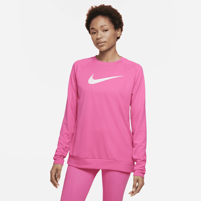 Camiseta de cuello redondo de running para mujer Nike Swoosh Run. Nike.com