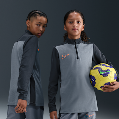 Nike Academy Big Kids' Dri-FIT Long-Sleeve 1/4-Zip Soccer Drill Top