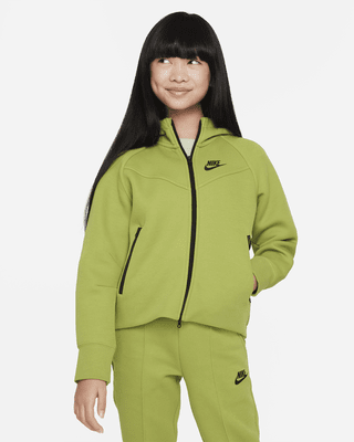 Подростковое худи Nike Sportswear Tech Fleece Big Kids' (Girls') Full-Zip Hoodie