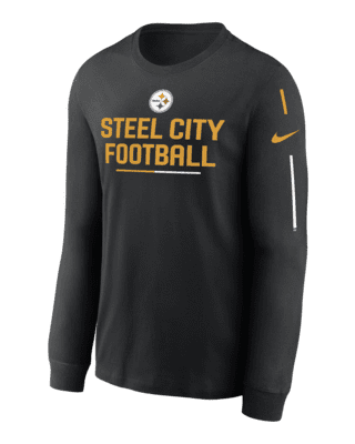 Nike Team Slogan (NFL Pittsburgh Steelers) Men's Long-Sleeve T-Shirt