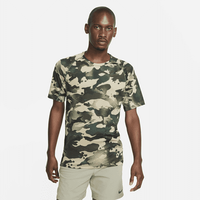 Nike Pro Men's Short-Sleeve Camo Top