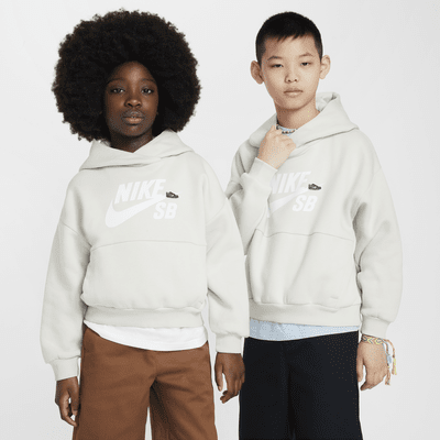 Nike SB Icon Fleece EasyOn Big Kids' Oversized Pullover Hoodie