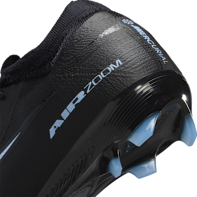 Tacos de fútbol para terreno firme de corte low para niños de preescolar y grandes Nike Jr. Mercurial Vapor 16 Pro
