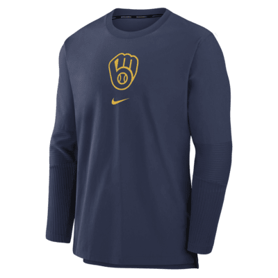 Milwaukee Brewers Authentic Collection Player Men's Nike Dri-FIT MLB Pullover Jacket