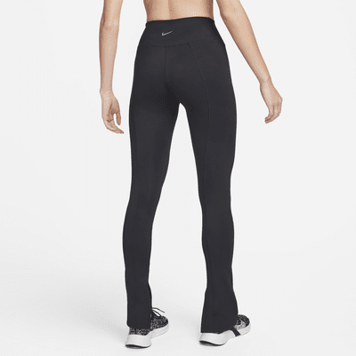 Leggings de tiro alto de largo completo con dobladillo dividido para mujer Nike One