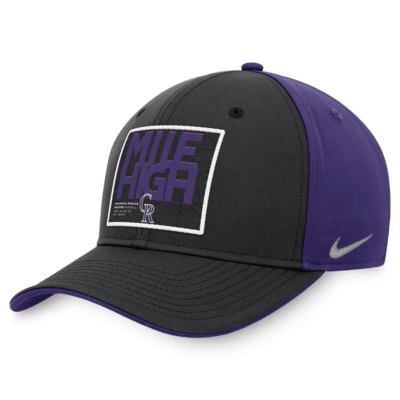 Colorado Rockies Classic99 Color Block Men's Nike MLB Adjustable Hat.