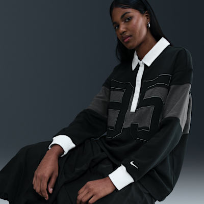 Nike Sportswear Women's Long-Sleeve Graphic Polo Top