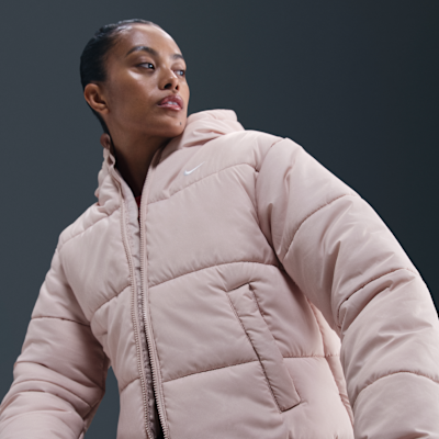 Chamarra con gorro Therma-FIT holgada para mujer Nike Sportswear Classic Puffer