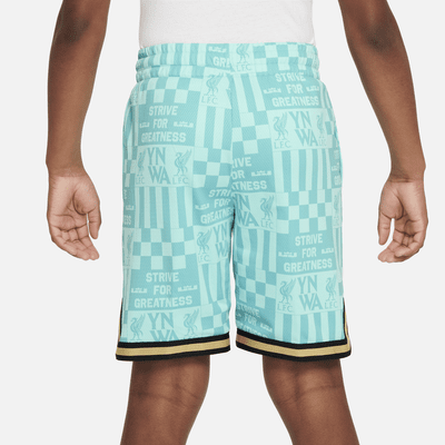 Shorts de básquetbol Nike DNA para niños talla grande LeBron x Liverpool FC