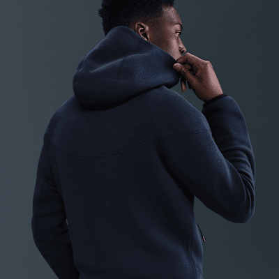 Sudadera con gorro de fútbol Nike de tejido Fleece de cierre completo para mujer USMNT Tech Windrunner
