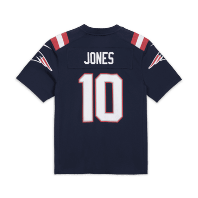 NFL New England Patriots (Mac Jones) American-Football-Spieltrikot für ältere Kinder