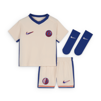 Chelsea F.C. 2024/25 Stadium Away Baby/Toddler Nike Football Replica 3-Piece Kit